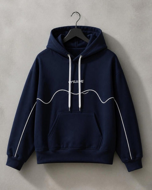 Hoodie Vague STRAVYE bleu nuit